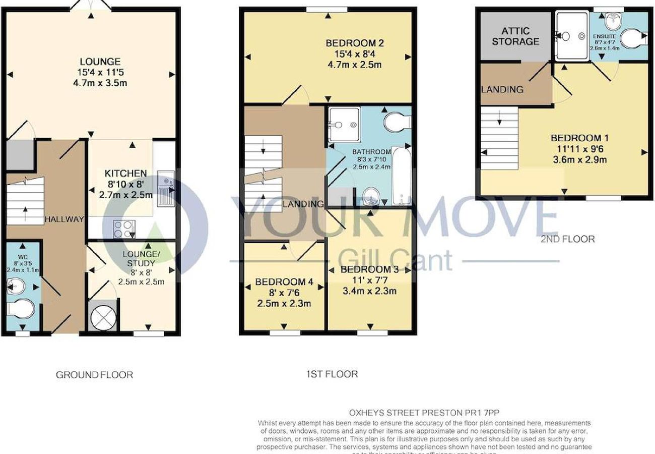 House in Preston - Oxheys House | 5 Bedrooms Contractors Parking 