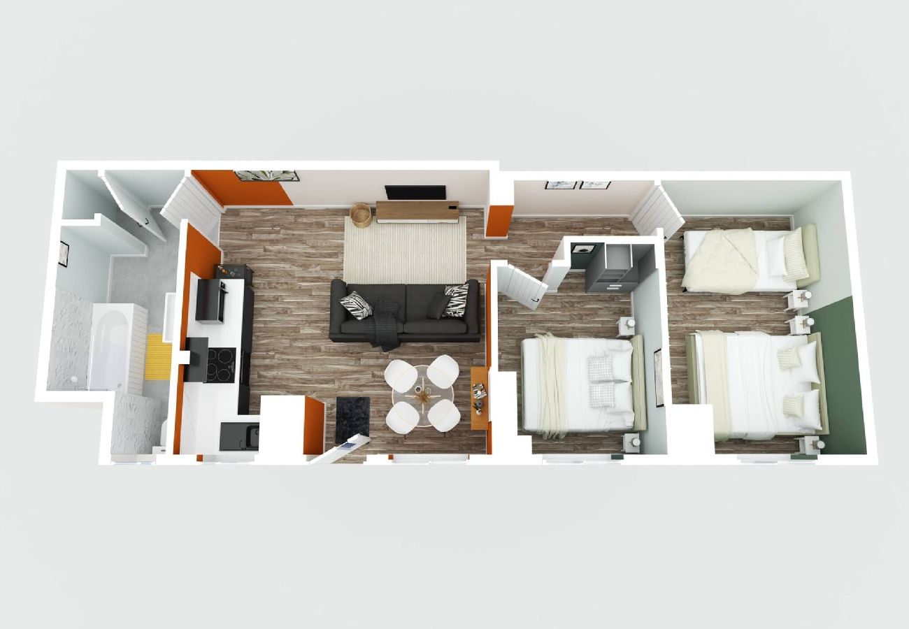 Apartment in Thornton-Cleveleys - Beach Apartment - 2 Bedrooms Free WiFi Parking 